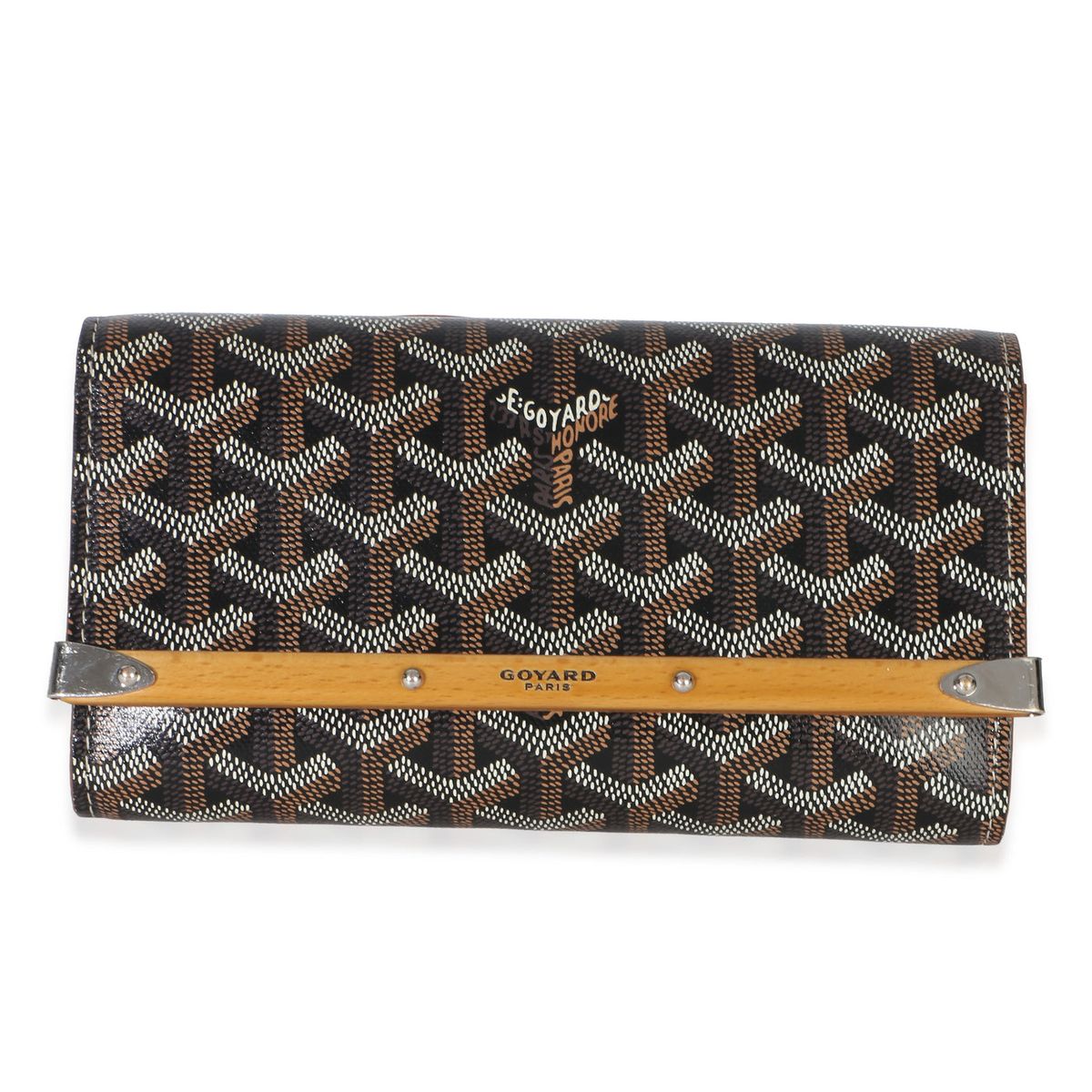 Goyard Monte Carlo Mini Clutch in Gold Black